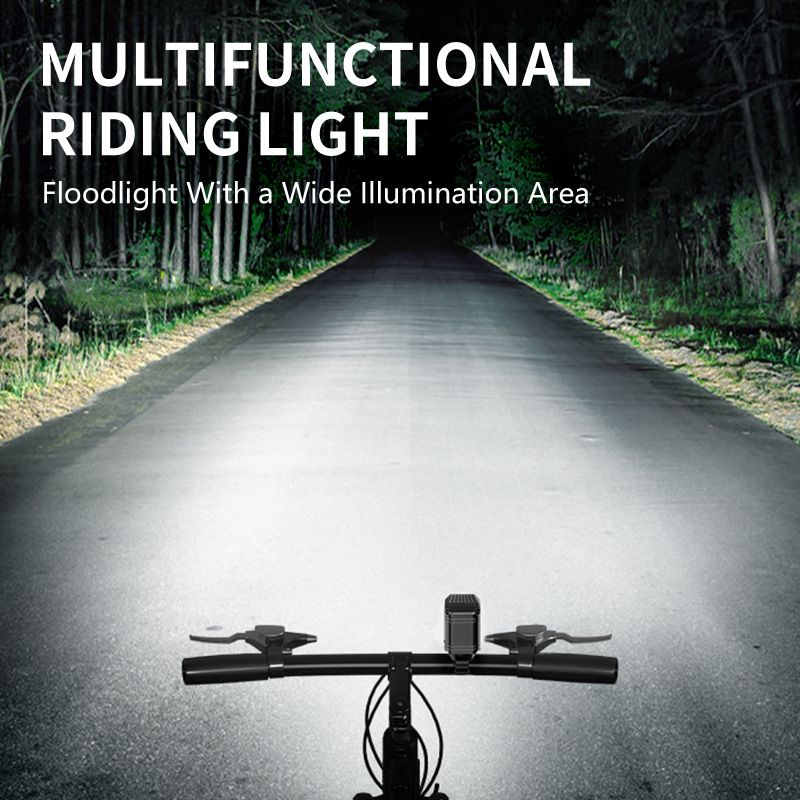 SMILING SHARK EVO1700 sykkellys LED USB-C oppladbar vanntett flere lysmoduser sykkelsikkerhet for alle turer