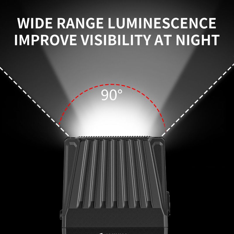 SMILING SHARK EVO1700 sykkellys LED USB-C oppladbar vanntett flere lysmoduser sykkelsikkerhet for alle turer