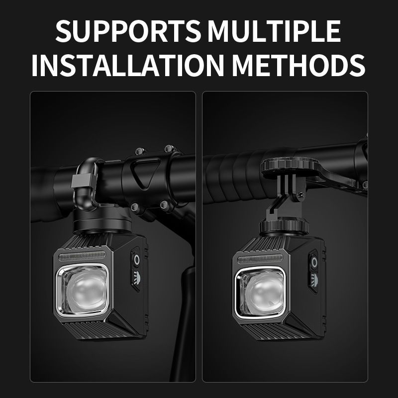 SMILING SHARK EVO1700 sykkellys LED USB-C oppladbar vanntett flere lysmoduser sykkelsikkerhet for alle turer