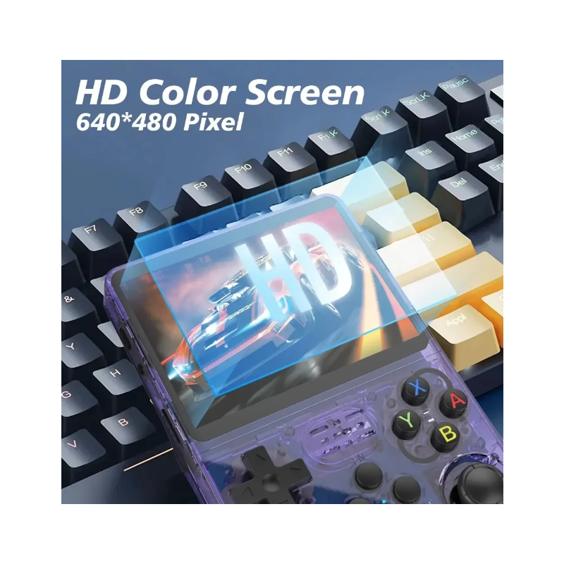 R36S Retro håndholdt videospillkonsoll 3,5-tommers IPS-skjerm over 10 000 klassiske spill bærbar spilling