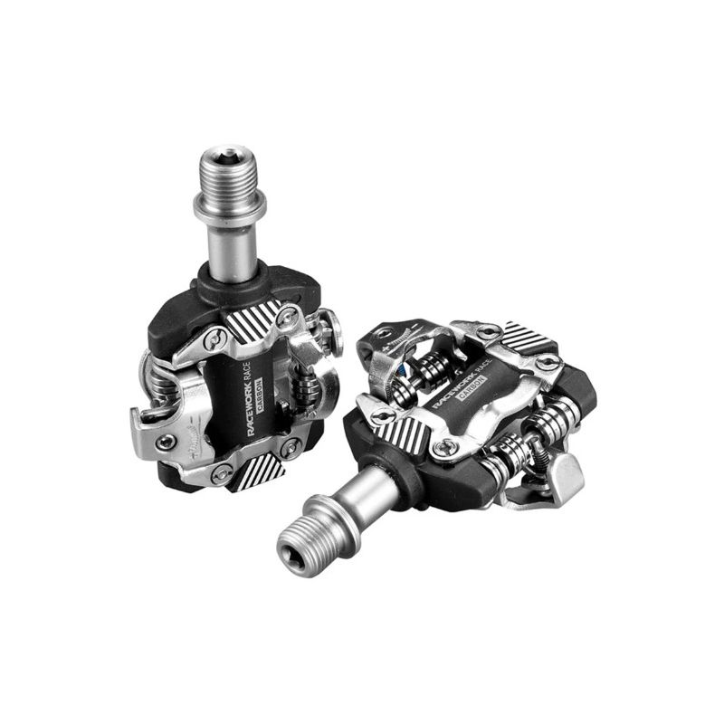 RACEWORK MTB Pedal Selvlåsende SPD-pedaler Lettvekt Kromstål Perfekt for Terrengsykling og Konkurransesykler