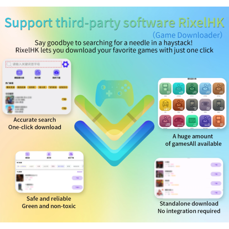 ANBERNIC RG40XX H Retro Konsoll - Håndholdt Spillkonsoll med Linux, 4.0 IPS & WiFi