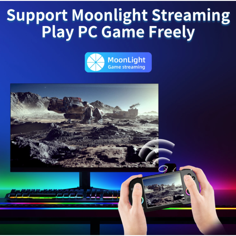 ANBERNIC RG40XX H Retro Konsoll - Håndholdt Spillkonsoll med Linux, 4.0 IPS & WiFi