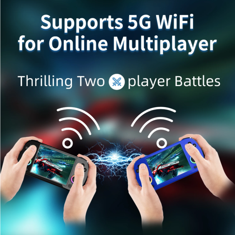 ANBERNIC RG40XX H Retro Konsoll - Håndholdt Spillkonsoll med Linux, 4.0 IPS & WiFi