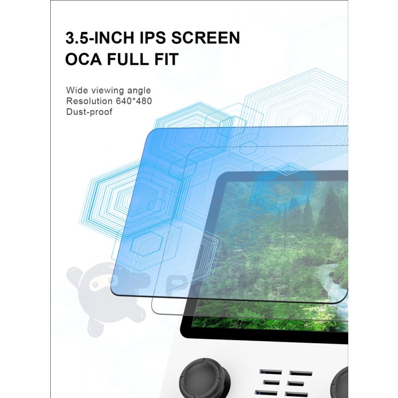 POWKIDDY RGB20S ultrakompakt håndholdt spillkonsoll 3.5 tommer 4:3 IPS skjerm perfekt for retro gaming og barnegaver
