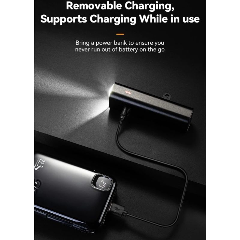 ROCKBROS RHL-1000LUMEN sykkellykt med høy lysstyrke LED regntett oppladbart for nattsykling og bypendlere