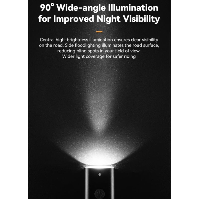 ROCKBROS RHL-1000LUMEN sykkellykt med høy lysstyrke LED regntett oppladbart for nattsykling og bypendlere