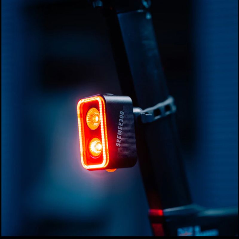 Magicshine SEEMEE300 Smart Baklys 300 Lumen IPX6 Vanntett for Sykkelsikkerhet og Høy Synlighet