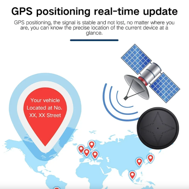 Mini GPS Tracker med sterk magnetisk feste bil og motorsykkelsporing lydopptak lang batterilevetid