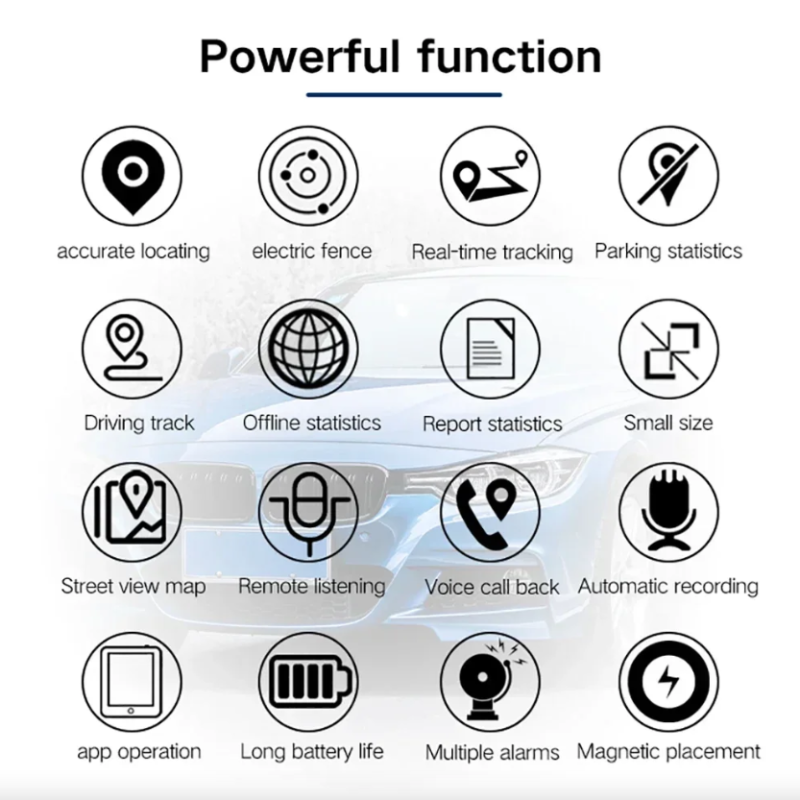 Mini GPS Tracker med sterk magnetisk feste bil og motorsykkelsporing lydopptak lang batterilevetid