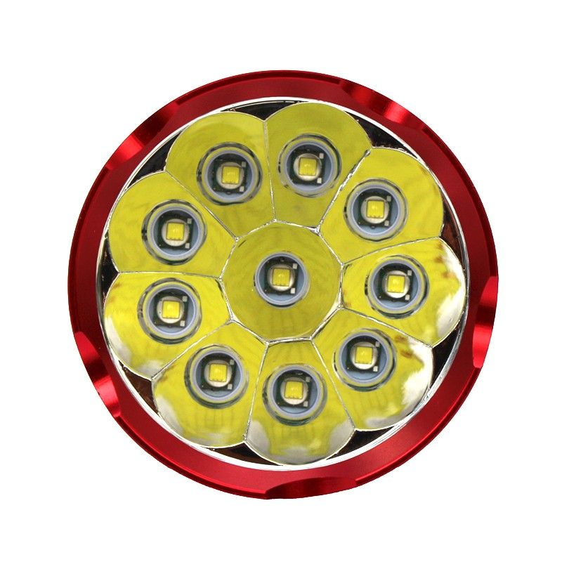 Kraftig Sky Ray S110 LED lommelykt 10000 lumen utendørs profesjonell bruk vanntett 6061T aluminiumslegering