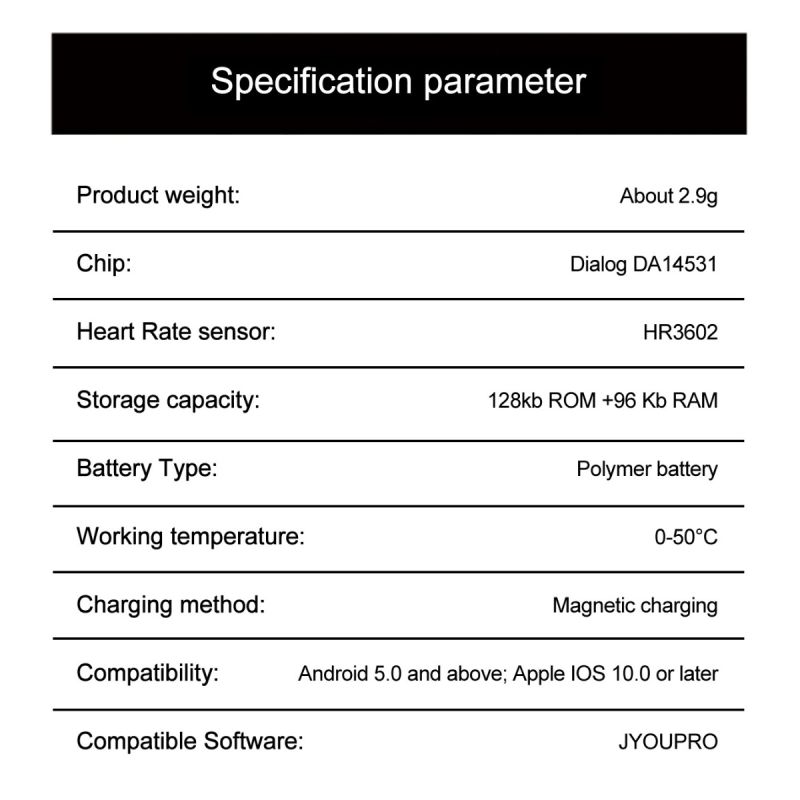 Multifunksjonell Smart Ring Bærbar Teknologi med Helseovervåking Pulsmåling Søvnanalyse Lang Batterilevetid
