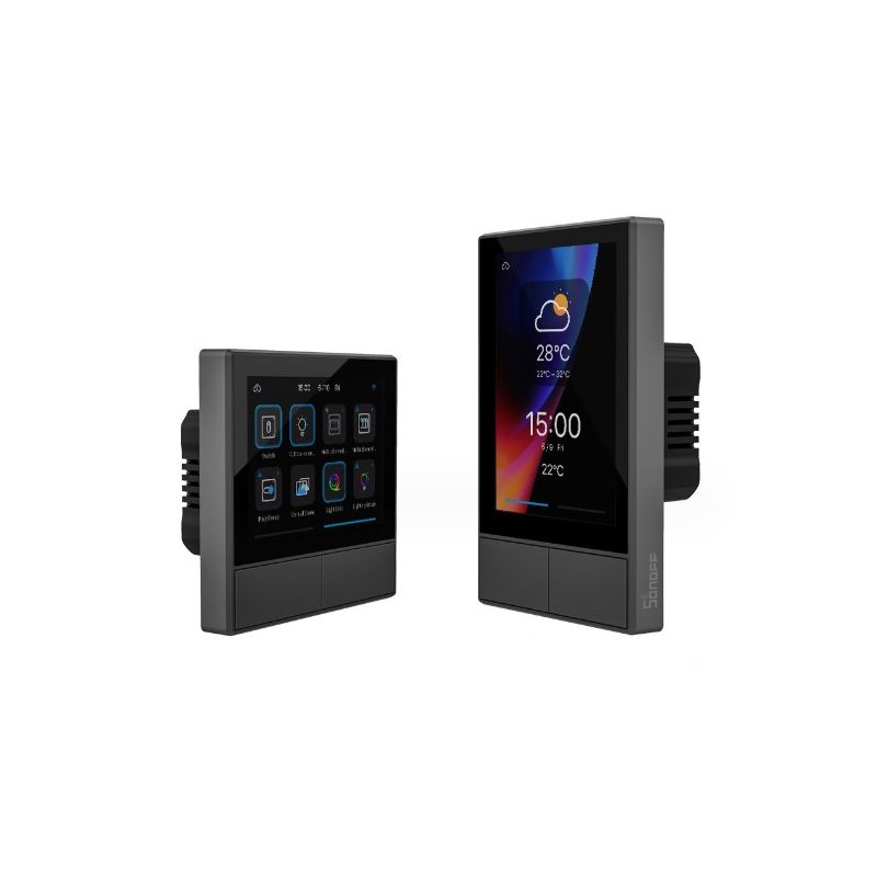 Oppdag SONOFF NSPanel WiFi Scene Smart Switch alt-i-ett-kontroll for moderne hjem med berøringsskjerm grensesnitt