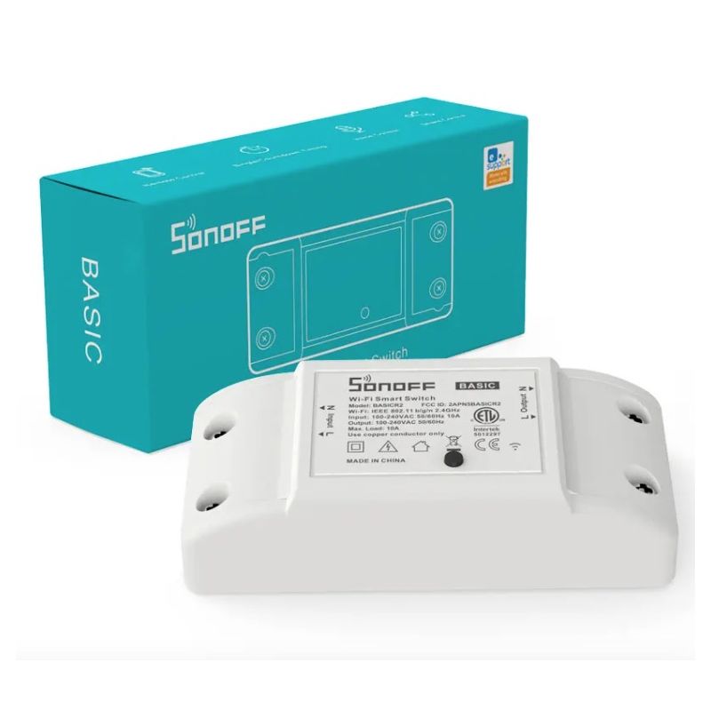 SONOFF Basic R2 Wifi brytermodul universell smart lyskontroll med Alexa Google Assistant eWeLink app