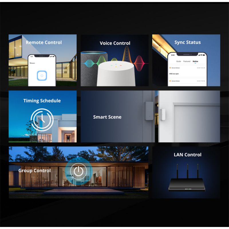 SONOFF Basic R2 Wifi brytermodul universell smart lyskontroll med Alexa Google Assistant eWeLink app