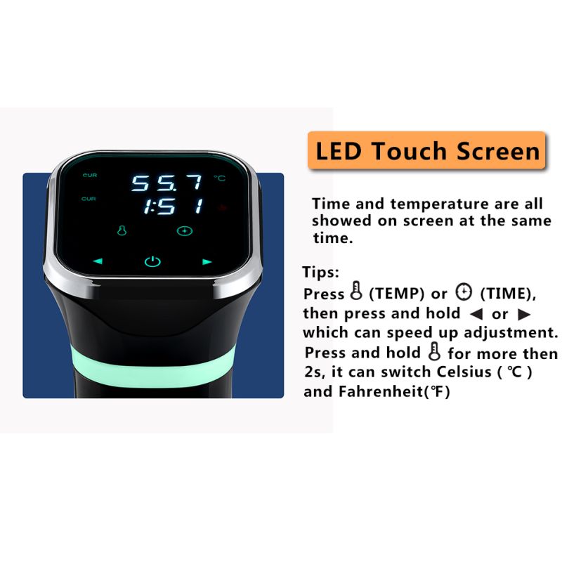 Revolusjonerende Sous Vide Maskin Presisjonskomfyr for Perfekt Kokte Retter med Temperaturkontroll