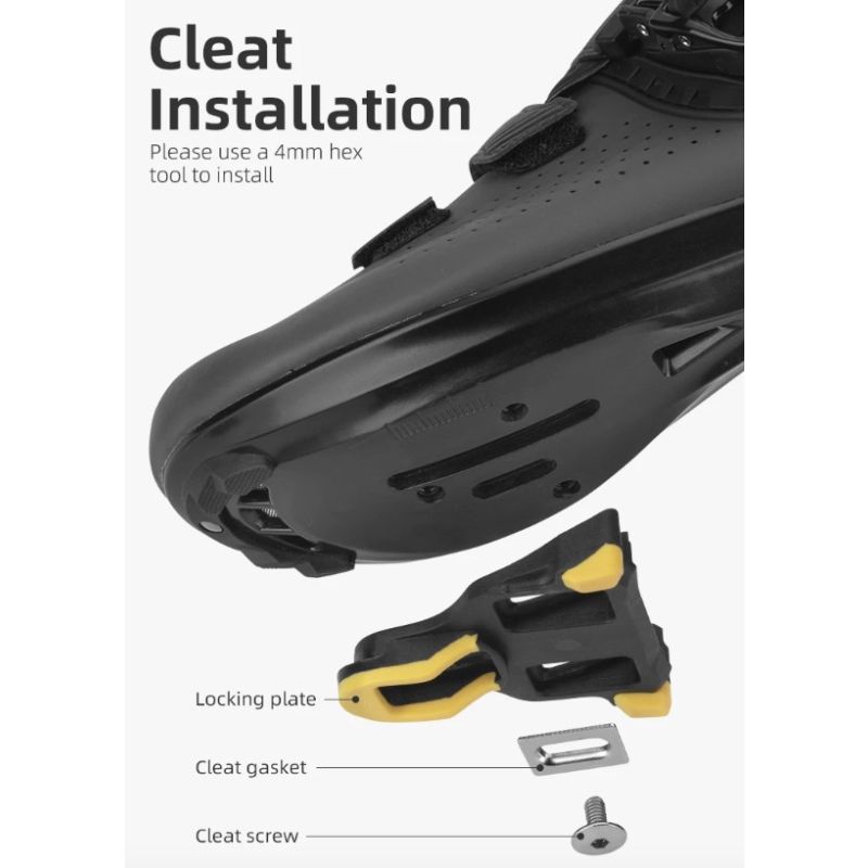 ROCKBROS SPD-SL ultralett aluminiumslegering sykkelpedaler selvlåsende høy ytelse landeveissykkelpedaler