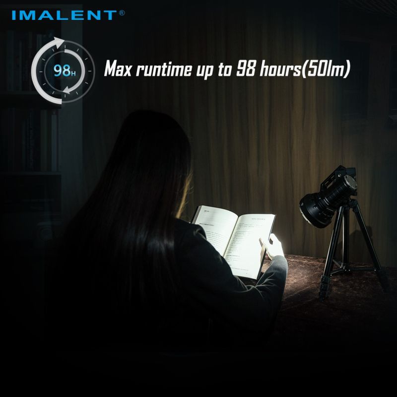 IMALENT SR16: 55000 Lumen Lommelykt – 1715m Lang Rekkevidde. Profesjonell, Oppladbar LED-lommelykt.