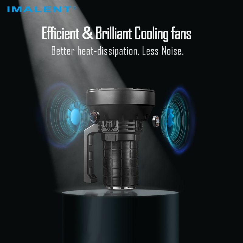 IMALENT SR16: 55000 Lumen Lommelykt – 1715m Lang Rekkevidde. Profesjonell, Oppladbar LED-lommelykt.