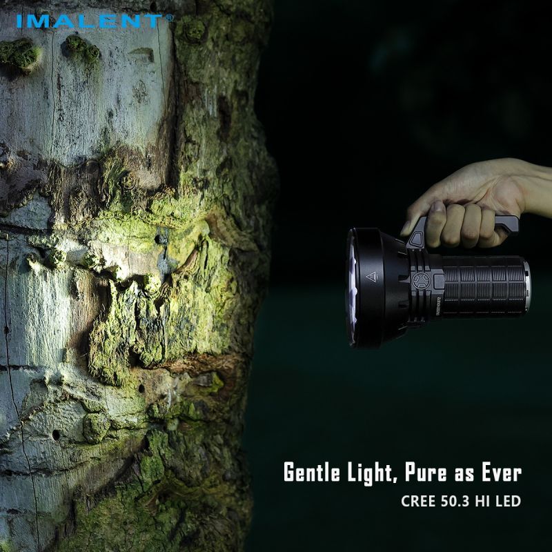 IMALENT SR16: 55000 Lumen Lommelykt – 1715m Lang Rekkevidde. Profesjonell, Oppladbar LED-lommelykt.