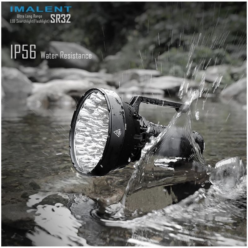 IMALENT SR32 Kraftig lommelykt 120000 lumens Utendørs belysning Nødsituasjon verktøy Slitesterk design