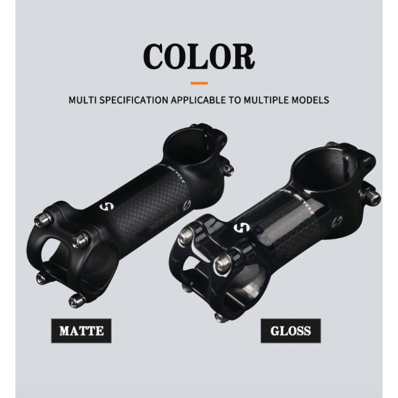 TOSEEK MTB sykkelstyrstamme lettvekt karbon aluminium justerbar vinkel 28.6mm 31.8mm sykkeltilbehør