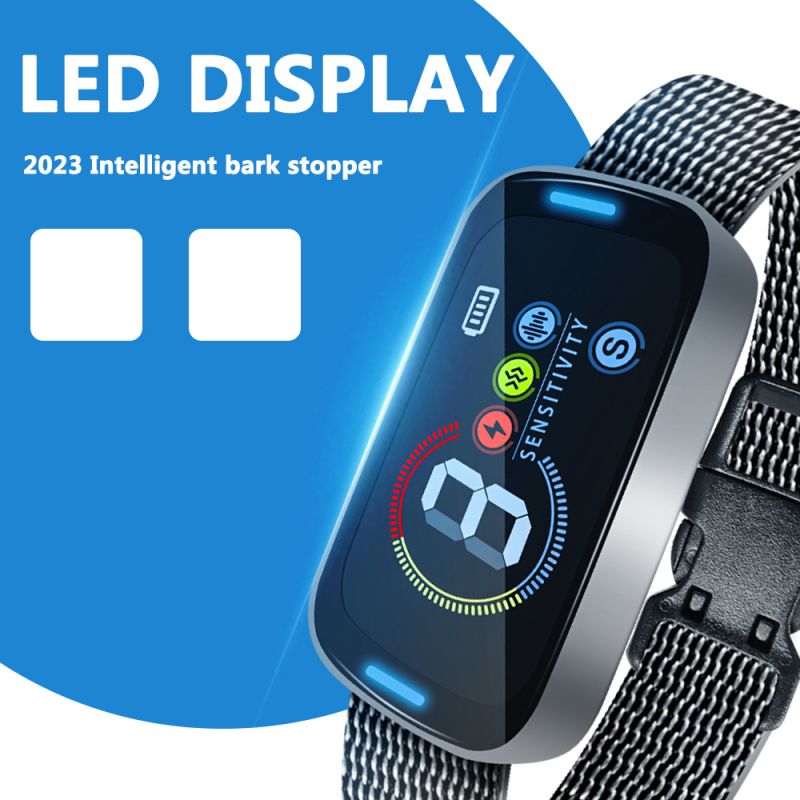 Ultrasonisk Hundetreningshalsband med Anti Bjeffeteknologi Skånsom Bjeffedemper for Hundens Velvære