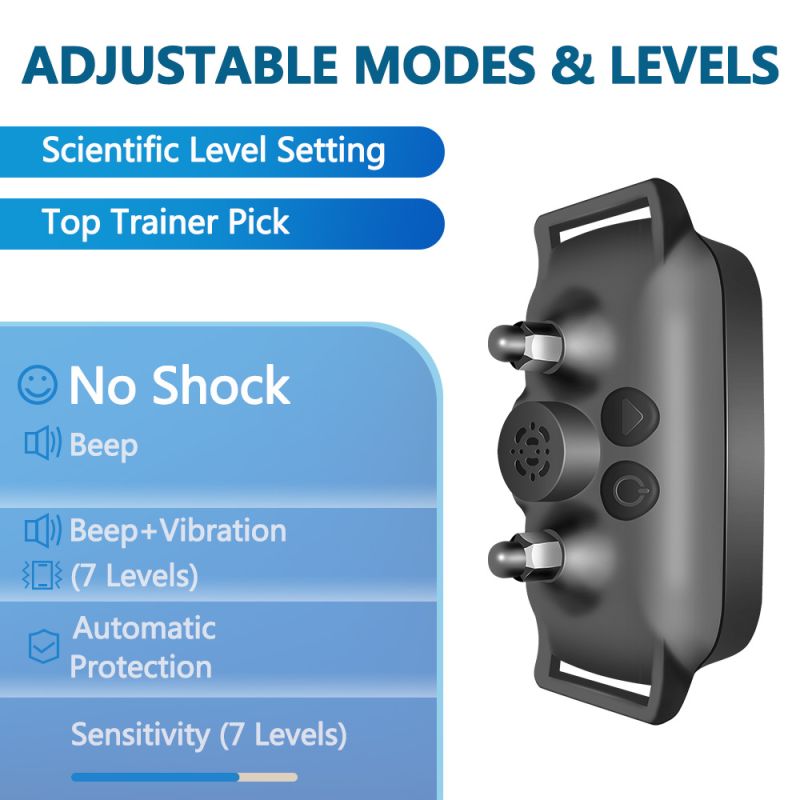 Ultrasonisk Hundetreningshalsband med Anti Bjeffeteknologi Skånsom Bjeffedemper for Hundens Velvære