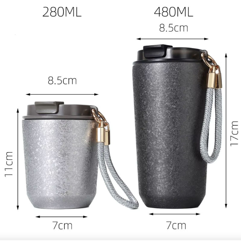 Titan Kaffekopp – Bærbar & lekkasjesikker utendørs reisekopp – Isolert og lettvekt