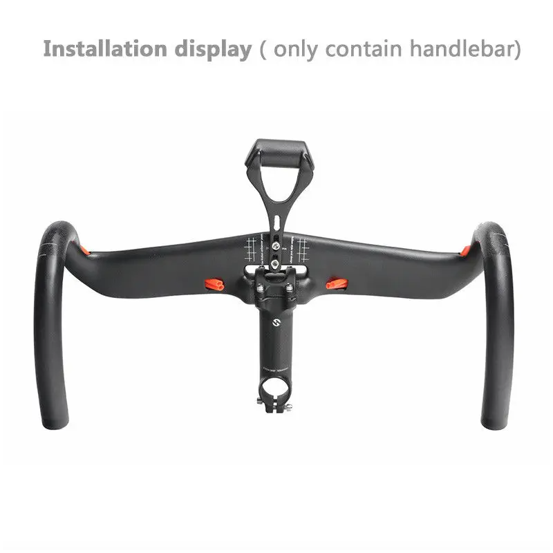 TOSEEK Fullkarbonstyre 400mm 420mm 440mm lett karbonstyre med intern kabelføring for landeveissykkel