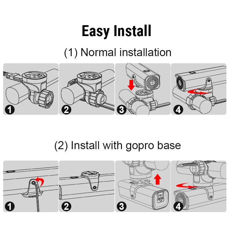 TOWILD CL1200 1200 Lumen lyssterkt sykkellys USB oppladbar frontlampe vanntett sykkeltilbehør for nattsykling