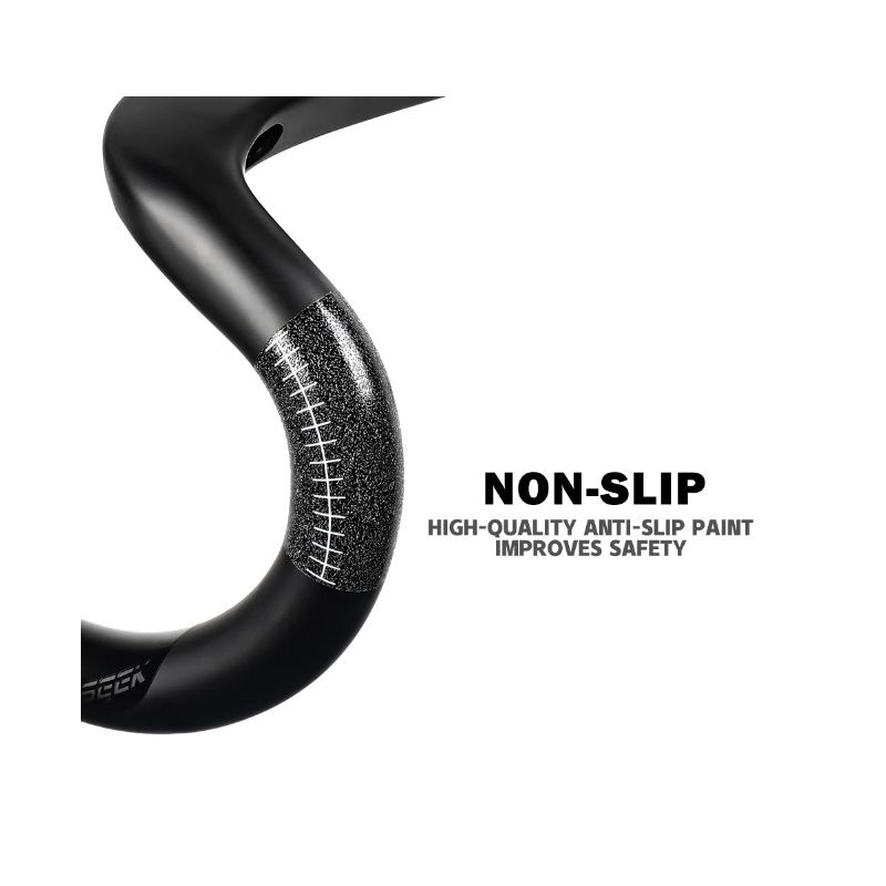 TOSEEK TR5500 landeveissykkel med hel karbonfiberstamme og ultralette sykkeldeler matt svart finish