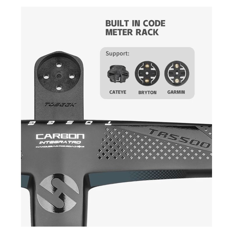 TOSEEK TR5500 landeveissykkel med hel karbonfiberstamme og ultralette sykkeldeler matt svart finish