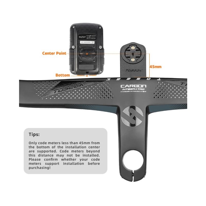 TOSEEK TR5500 landeveissykkel med hel karbonfiberstamme og ultralette sykkeldeler matt svart finish