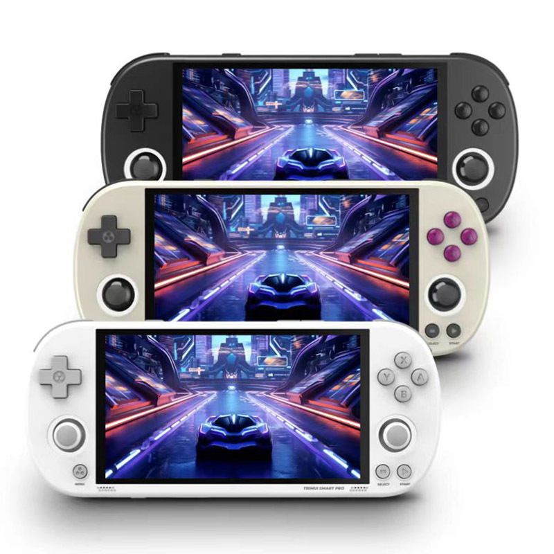 Trimui Smart Pro Vintage håndholdt spillkonsoll Retro Arcade 4,96 tommer HD IPS-skjerm Kompakt design