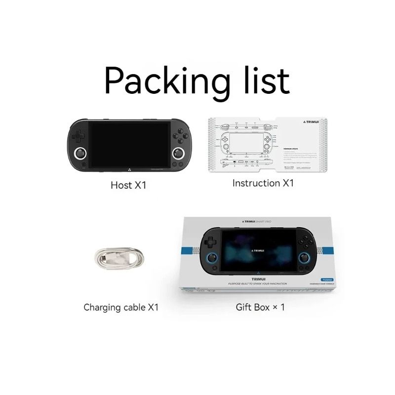 Trimui Smart Pro Vintage håndholdt spillkonsoll Retro Arcade 4,96 tommer HD IPS-skjerm Kompakt design