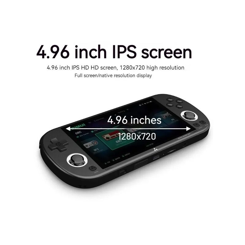 Trimui Smart Pro Vintage håndholdt spillkonsoll Retro Arcade 4,96 tommer HD IPS-skjerm Kompakt design