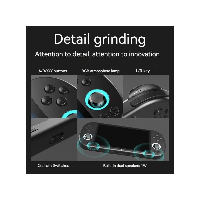 Trimui Smart Pro Vintage håndholdt spillkonsoll Retro Arcade 4,96 tommer HD IPS-skjerm Kompakt design