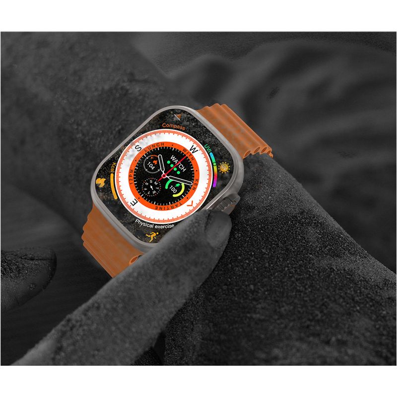 Smartklokke Ultra 9 49mm | Bluetooth, GPS, NFC & Puls | Vanntett IP68 Sportsklokke med Norsk Språk