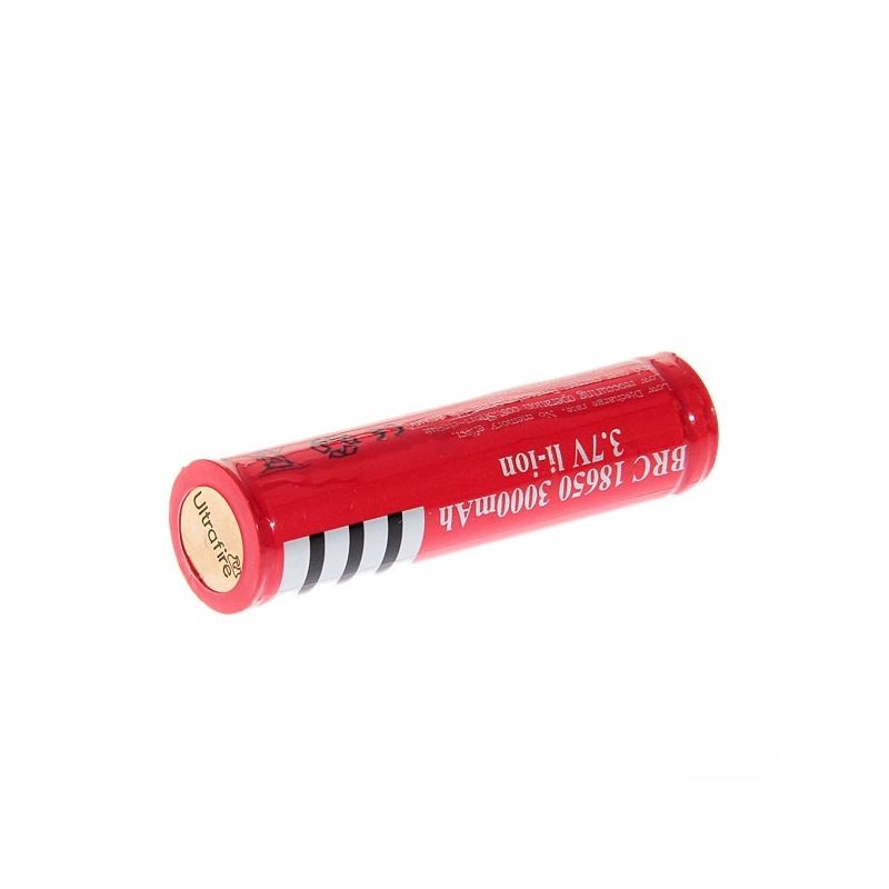 UltraFire 18650 3.7V 3000mAh beskyttet Li-ion batteri for lommelykter bærbar elektronikk høy-drain enheter