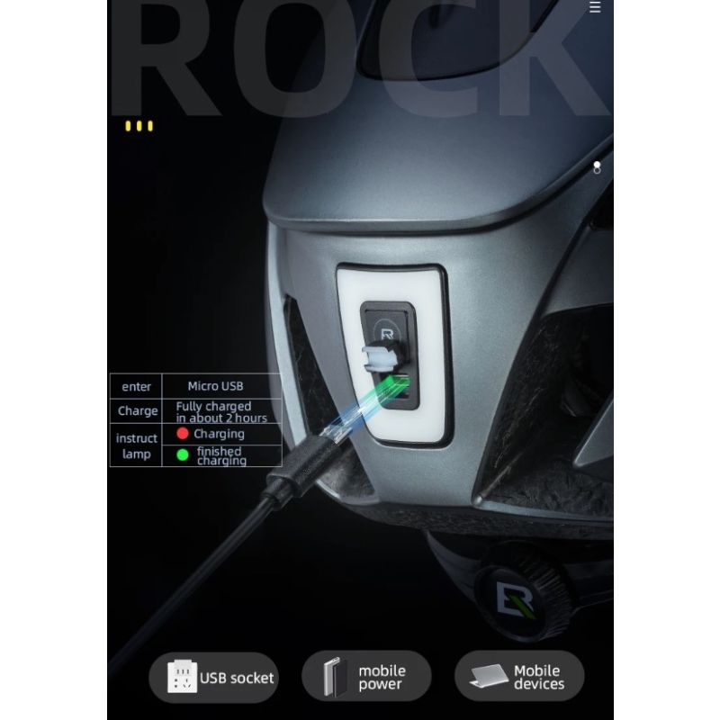 ROCKBROS Sykkelhjelm med Sykkel LED-lys Ultralett Design for Synlighet og Komfortabel Sykkelsikkerhet