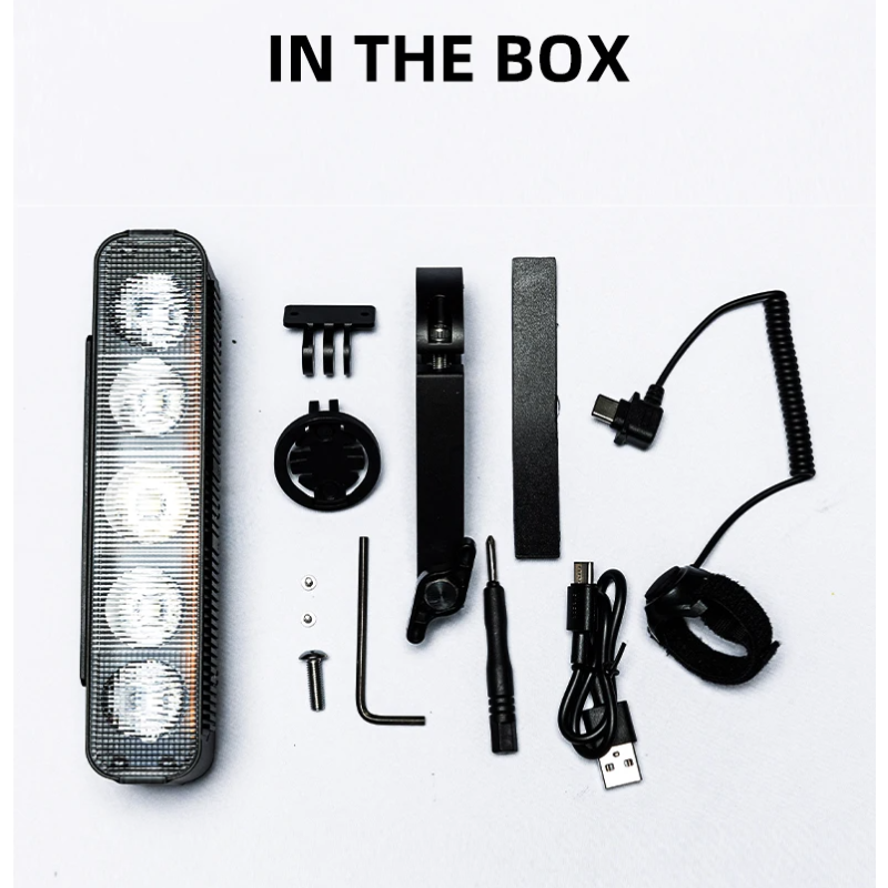 XOSS XL3000 sykkellys 3000 lumen hovedlykt vanntett TypeC oppladbar sykkelfrontlampe for økt synlighet sikkerhet