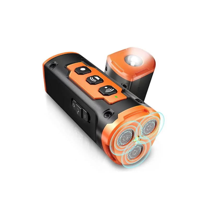 Kjæledyrhundavviser Oppladbar Ultralyd Hundetreningsenhet med LED Lommelykt for Smertefri Hundetrening