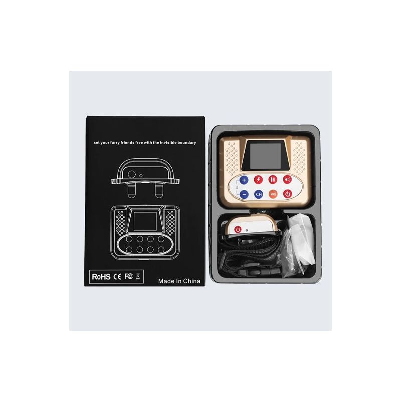 Trådløst elektronisk kjæledyrgjerde og smart hundetreningsenhet med fargeskjerm for trygg kjæledyropplæring