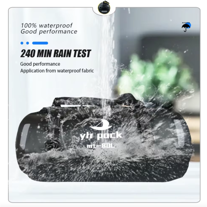 Vanntett Motorsykkelveske 40/80L - Sykkelveske & Bagasjebærer for Reiser! Rulletopp PVC