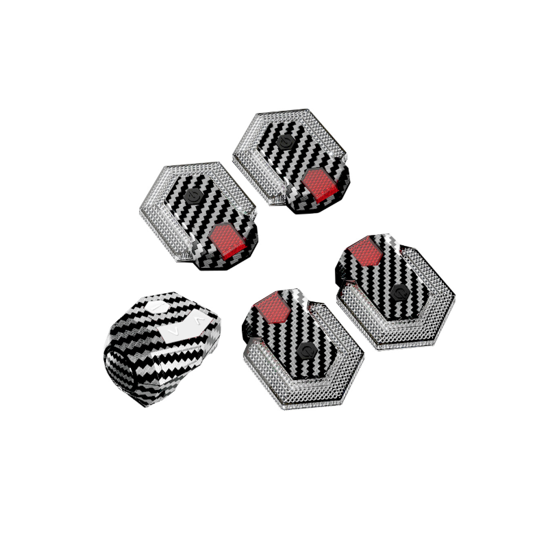 CarryBright Gjør sykkelen trygg! Karbonfiber Blinklys Sykkel, USB oppladbar LED lys med Trådløs Fjernkontroll for ELSykkel.