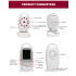 VB601 trådløs video baby monitor med toveis samtale nattsyn IR LED og temperaturovervåking for baby komfort