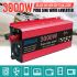 Pure Sine Wave Inverter 3000W med Aluminium Magnesium Skall Høy Effektivitet for Husholdningsapparater Camping