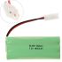 Oppladbar 7.2V 1800mAh Ni-MH AA Batteripakke med Stor Hvit Plugg for RC Lekebiler og Modellfly