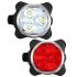 USB-oppladbar sykkellys HJ-030 3 LED 4 moduser vanntett frontlys kompakt design for sykkelsikkerhet